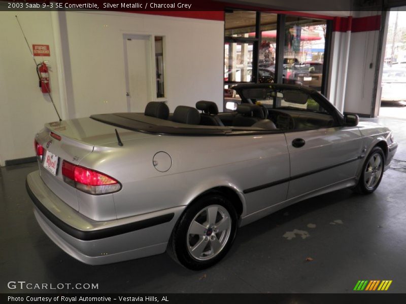 Silver Metallic / Charcoal Grey 2003 Saab 9-3 SE Convertible