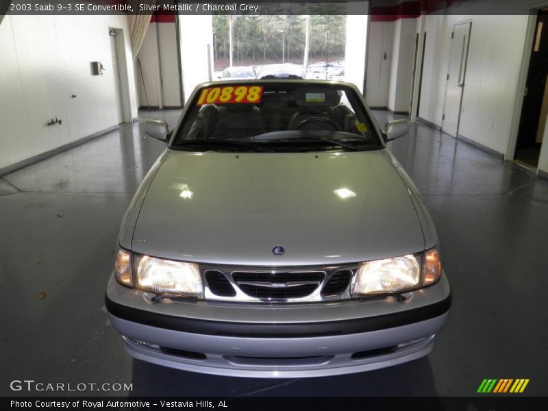 Silver Metallic / Charcoal Grey 2003 Saab 9-3 SE Convertible