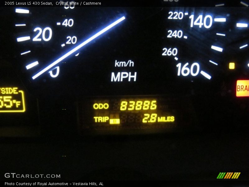 Crystal White / Cashmere 2005 Lexus LS 430 Sedan