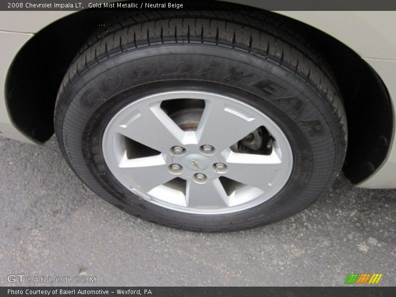 Gold Mist Metallic / Neutral Beige 2008 Chevrolet Impala LT
