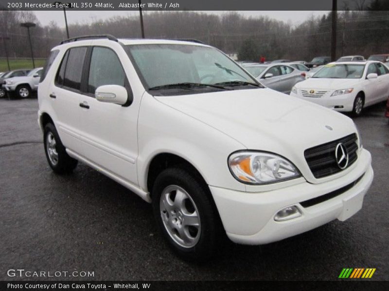 Alabaster White / Ash 2003 Mercedes-Benz ML 350 4Matic