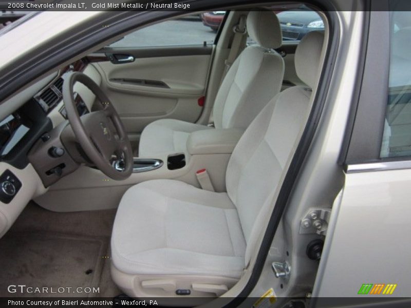Gold Mist Metallic / Neutral Beige 2008 Chevrolet Impala LT