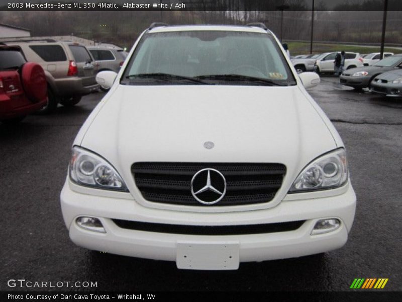 Alabaster White / Ash 2003 Mercedes-Benz ML 350 4Matic