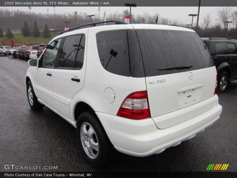 Alabaster White / Ash 2003 Mercedes-Benz ML 350 4Matic