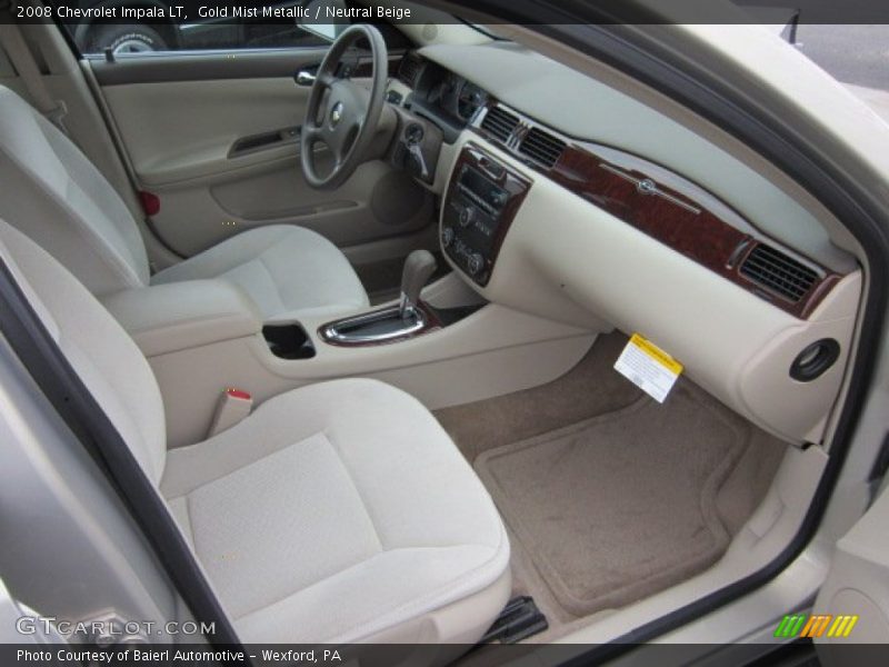 Gold Mist Metallic / Neutral Beige 2008 Chevrolet Impala LT