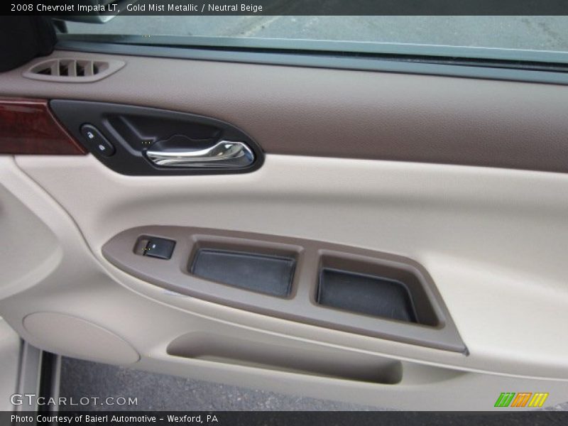 Gold Mist Metallic / Neutral Beige 2008 Chevrolet Impala LT