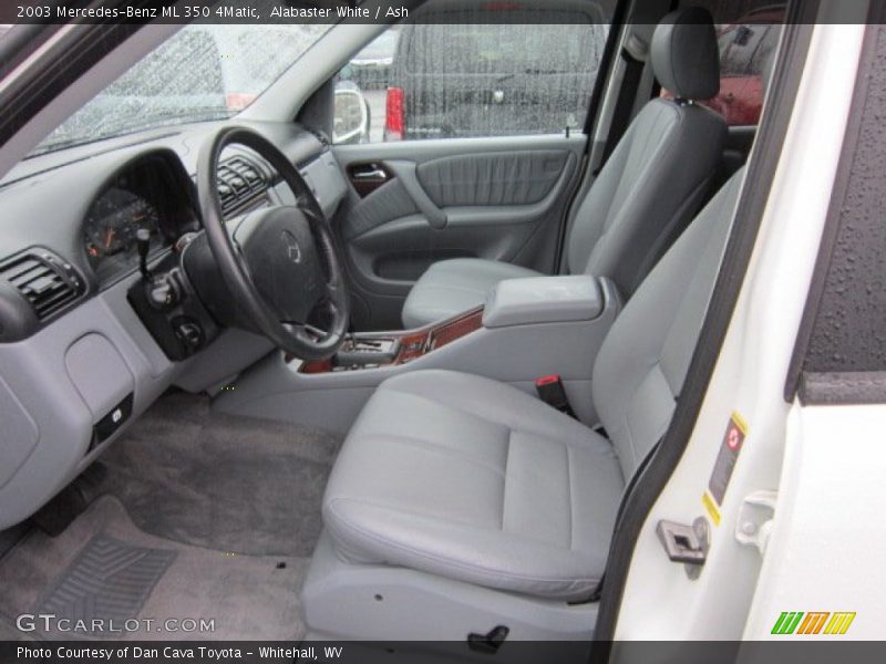 Alabaster White / Ash 2003 Mercedes-Benz ML 350 4Matic