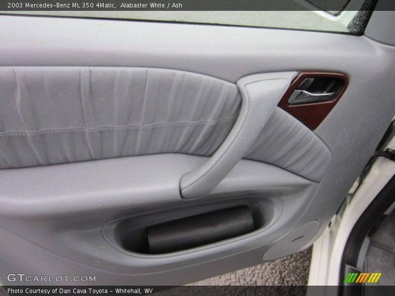 Alabaster White / Ash 2003 Mercedes-Benz ML 350 4Matic