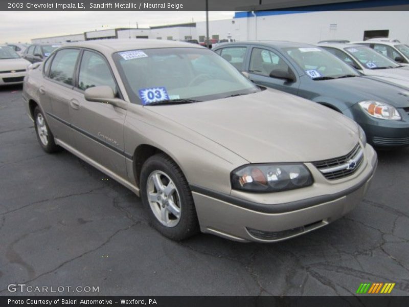 Sandrift Metallic / Neutral Beige 2003 Chevrolet Impala LS