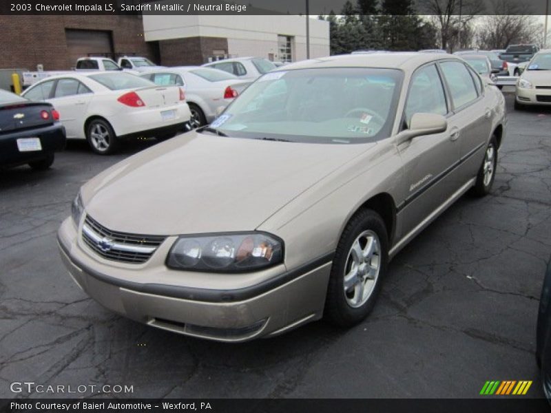 Sandrift Metallic / Neutral Beige 2003 Chevrolet Impala LS
