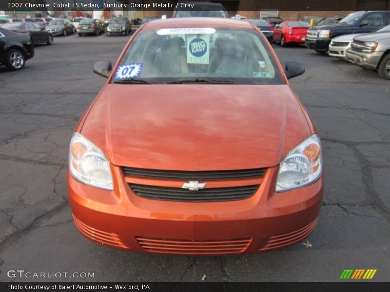 Sunburst Orange Metallic / Gray 2007 Chevrolet Cobalt LS Sedan