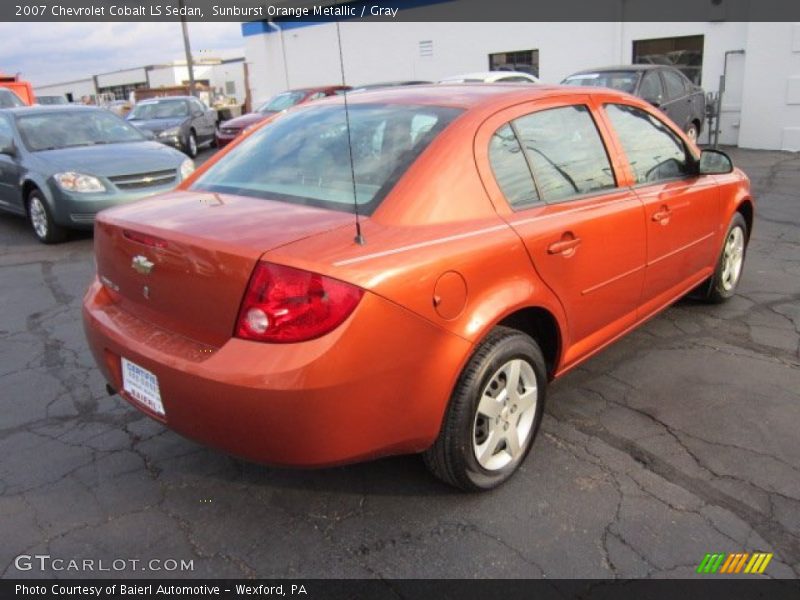 Sunburst Orange Metallic / Gray 2007 Chevrolet Cobalt LS Sedan