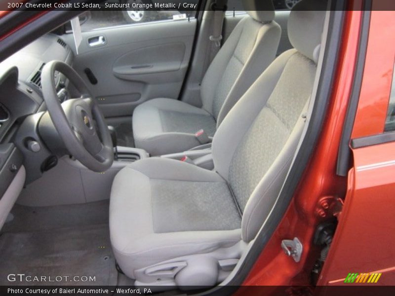Sunburst Orange Metallic / Gray 2007 Chevrolet Cobalt LS Sedan