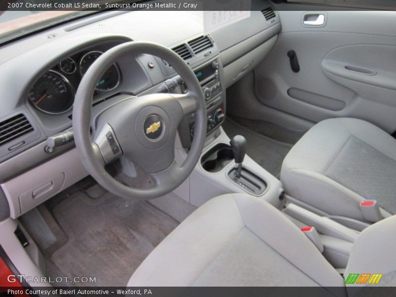 Sunburst Orange Metallic / Gray 2007 Chevrolet Cobalt LS Sedan