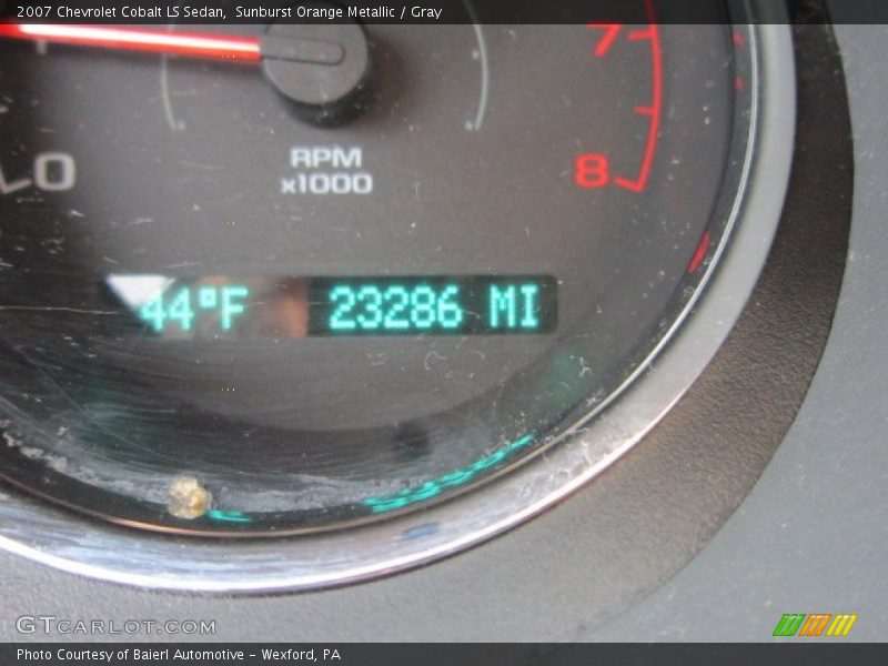 Sunburst Orange Metallic / Gray 2007 Chevrolet Cobalt LS Sedan