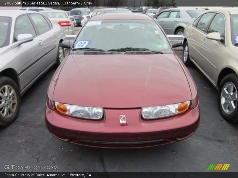 Cranberry / Gray 2002 Saturn S Series SL1 Sedan