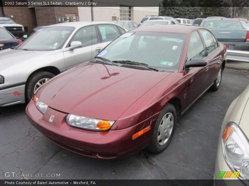 Cranberry / Gray 2002 Saturn S Series SL1 Sedan