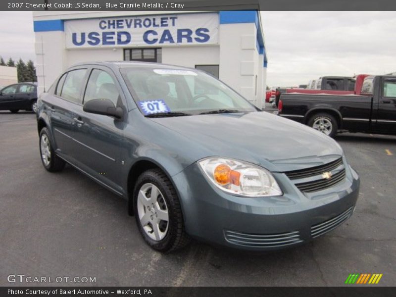 Blue Granite Metallic / Gray 2007 Chevrolet Cobalt LS Sedan