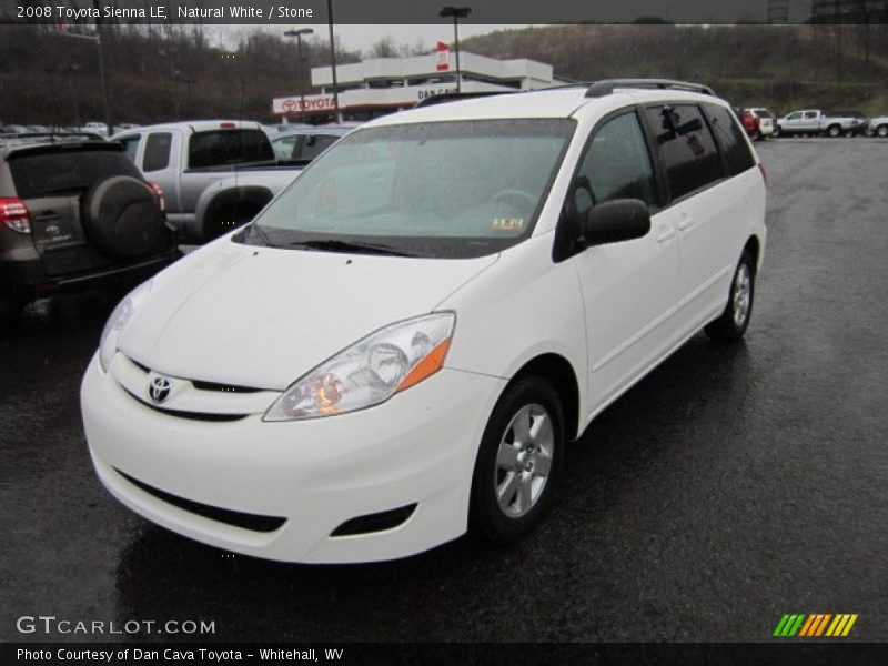 Natural White / Stone 2008 Toyota Sienna LE