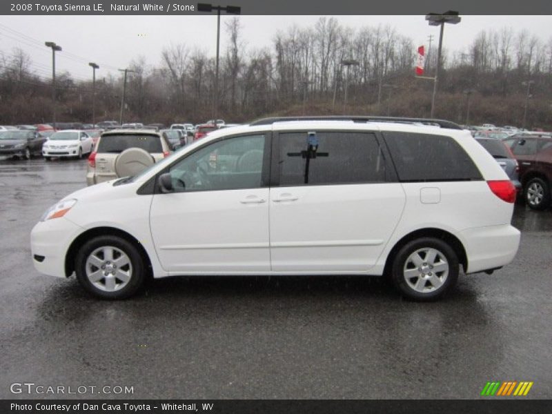 Natural White / Stone 2008 Toyota Sienna LE