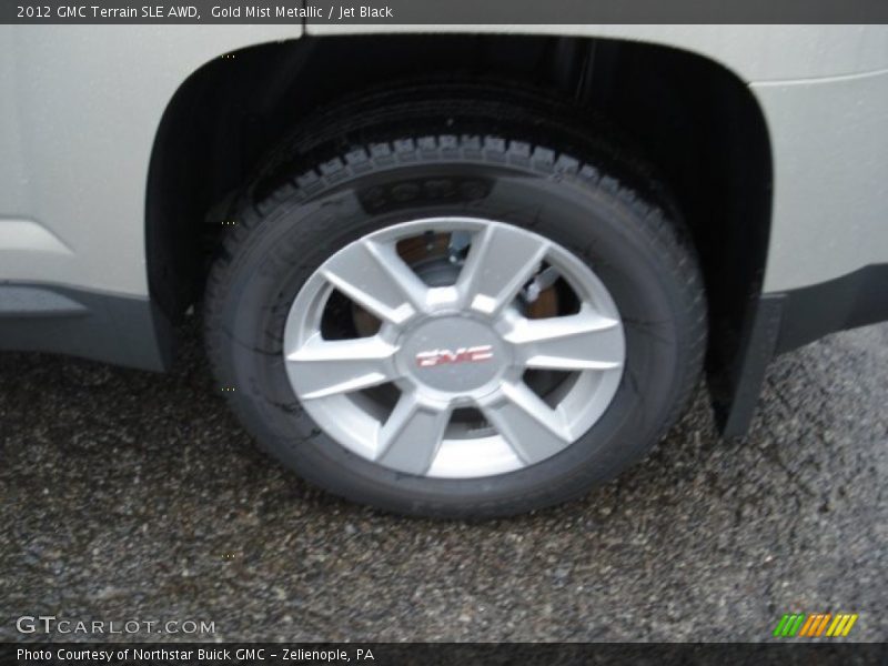 Gold Mist Metallic / Jet Black 2012 GMC Terrain SLE AWD