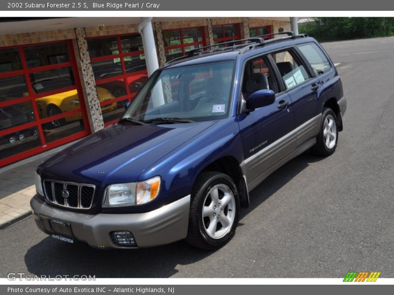 Blue Ridge Pearl / Gray 2002 Subaru Forester 2.5 S