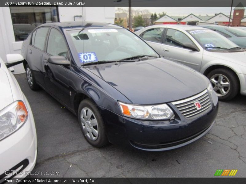 Deep Blue / Gray 2007 Saturn ION 2 Sedan