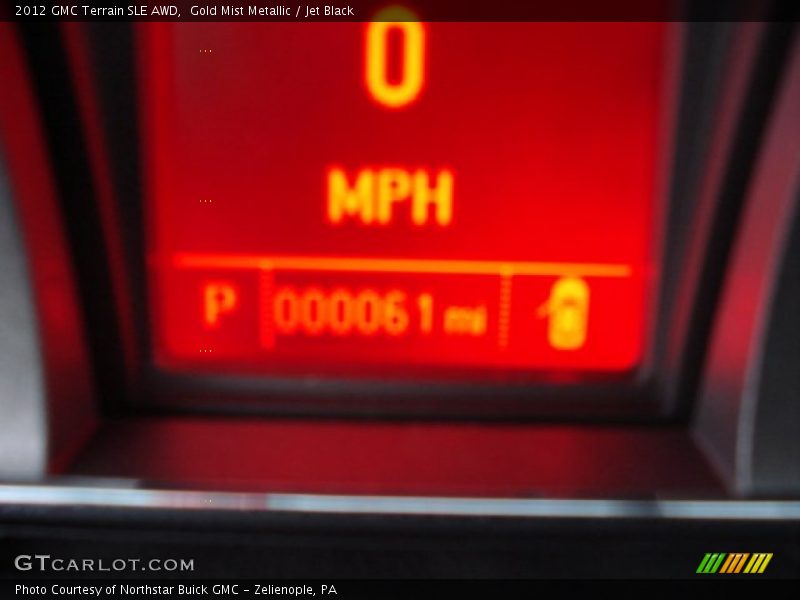 Gold Mist Metallic / Jet Black 2012 GMC Terrain SLE AWD