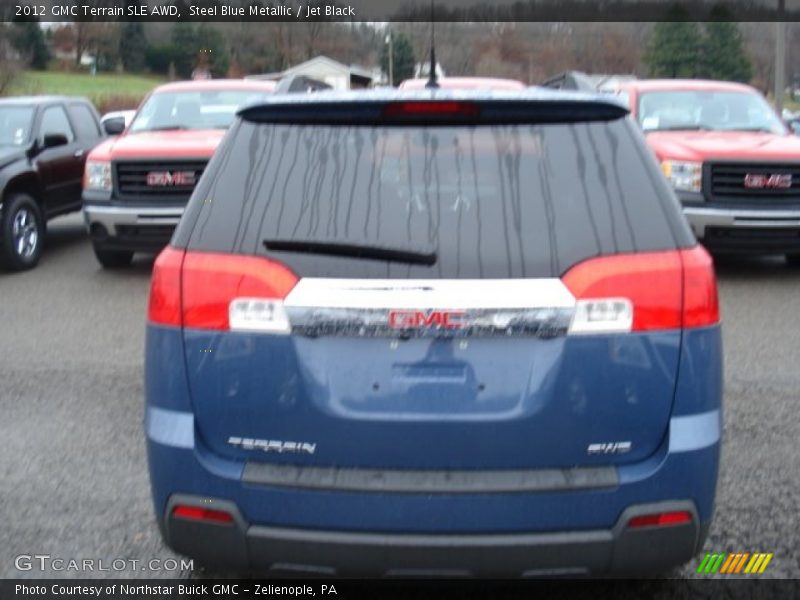 Steel Blue Metallic / Jet Black 2012 GMC Terrain SLE AWD