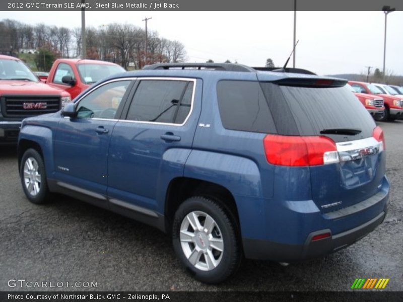 Steel Blue Metallic / Jet Black 2012 GMC Terrain SLE AWD