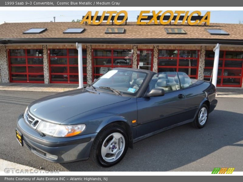Cosmic Blue Metallic / Medium Gray 1999 Saab 9-3 Convertible