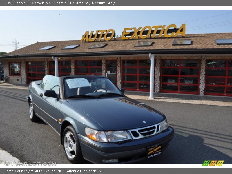 Cosmic Blue Metallic / Medium Gray 1999 Saab 9-3 Convertible