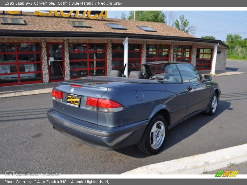 Cosmic Blue Metallic / Medium Gray 1999 Saab 9-3 Convertible