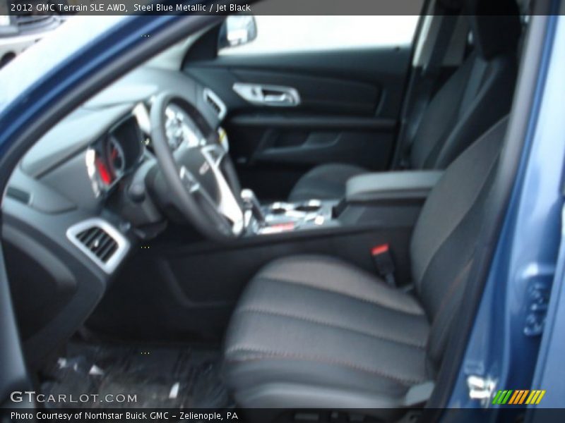 Steel Blue Metallic / Jet Black 2012 GMC Terrain SLE AWD