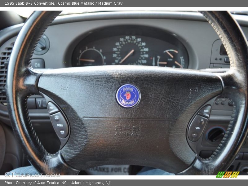 Cosmic Blue Metallic / Medium Gray 1999 Saab 9-3 Convertible