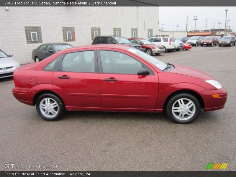 Sangria Red Metallic / Dark Charcoal 2002 Ford Focus SE Sedan