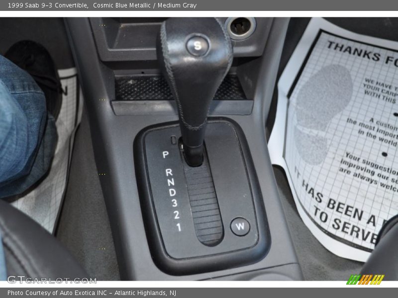Cosmic Blue Metallic / Medium Gray 1999 Saab 9-3 Convertible
