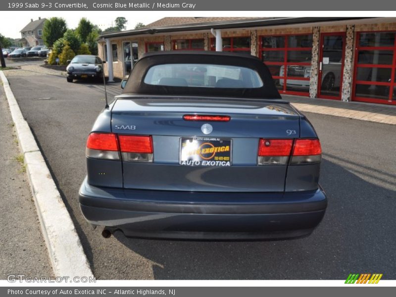 Cosmic Blue Metallic / Medium Gray 1999 Saab 9-3 Convertible