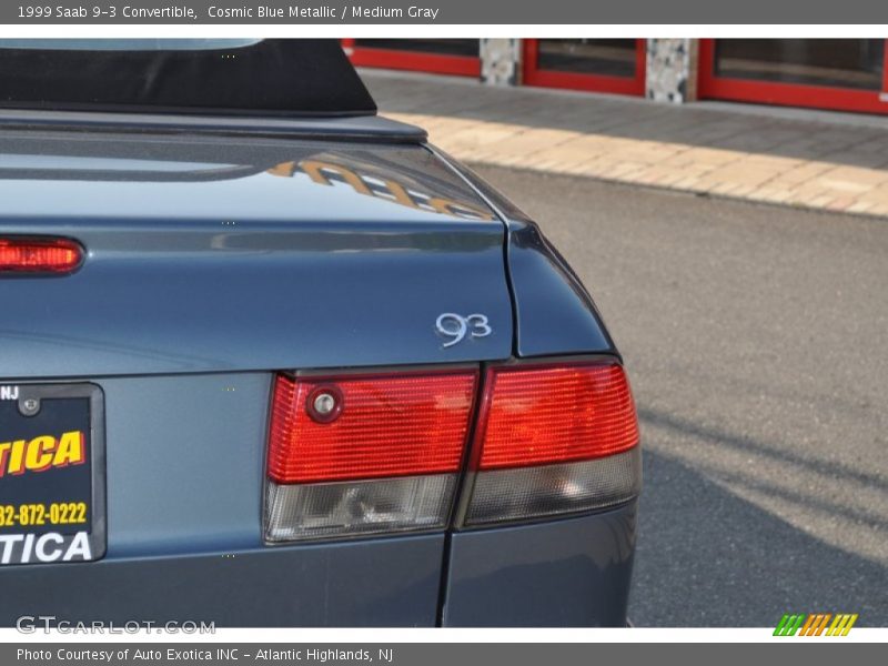 Cosmic Blue Metallic / Medium Gray 1999 Saab 9-3 Convertible