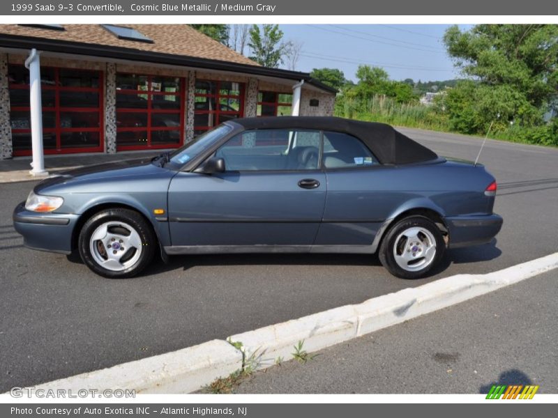 Cosmic Blue Metallic / Medium Gray 1999 Saab 9-3 Convertible