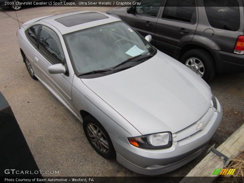 Ultra Silver Metallic / Graphite Gray 2003 Chevrolet Cavalier LS Sport Coupe