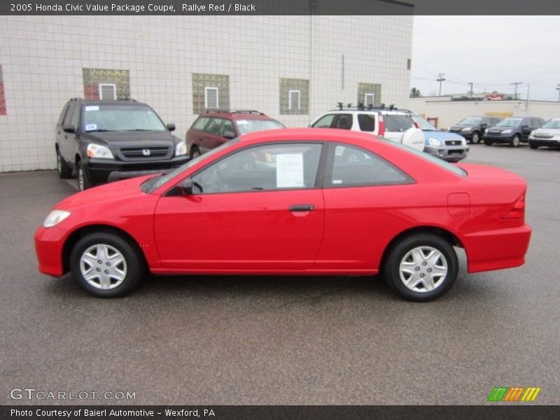  2005 Civic Value Package Coupe Rallye Red