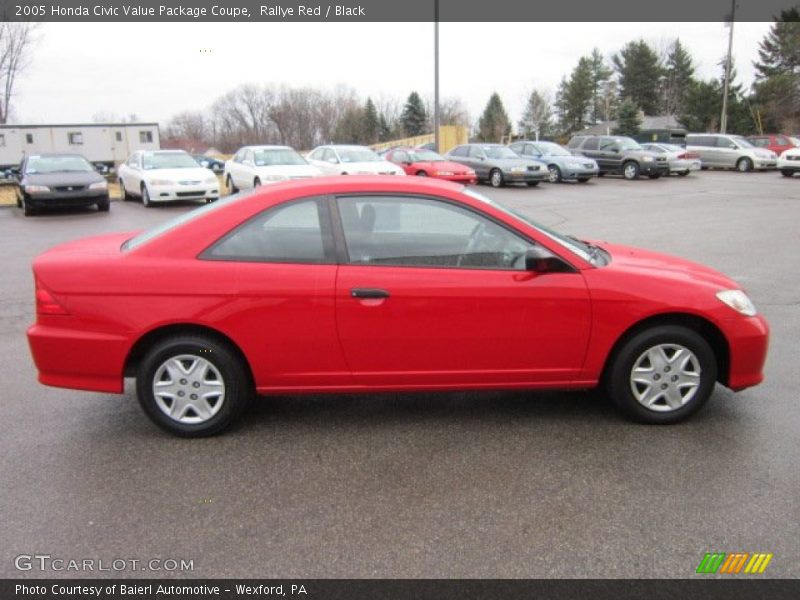Rallye Red / Black 2005 Honda Civic Value Package Coupe