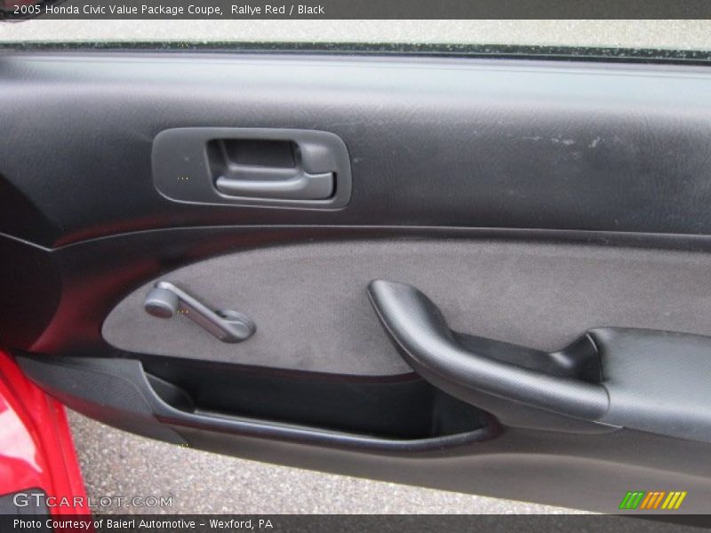 Rallye Red / Black 2005 Honda Civic Value Package Coupe