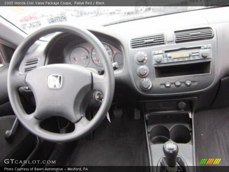 Rallye Red / Black 2005 Honda Civic Value Package Coupe