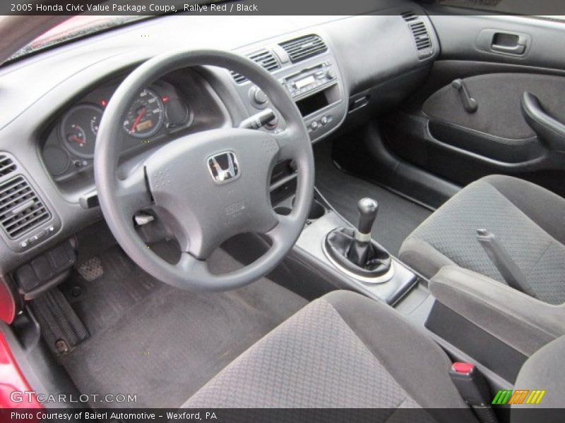  2005 Civic Value Package Coupe Black Interior