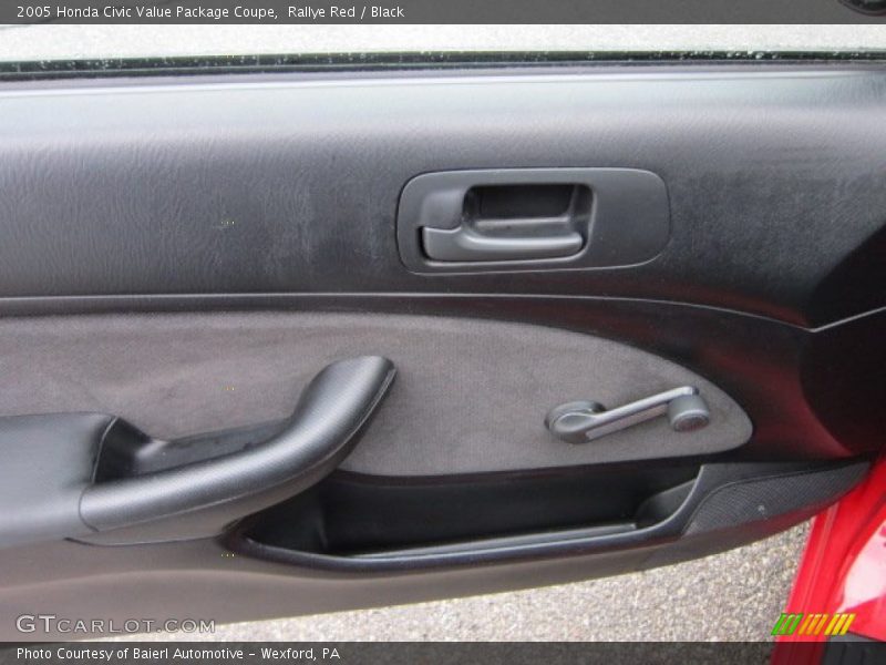 Rallye Red / Black 2005 Honda Civic Value Package Coupe