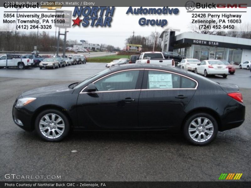 Carbon Black Metallic / Ebony 2012 Buick Regal
