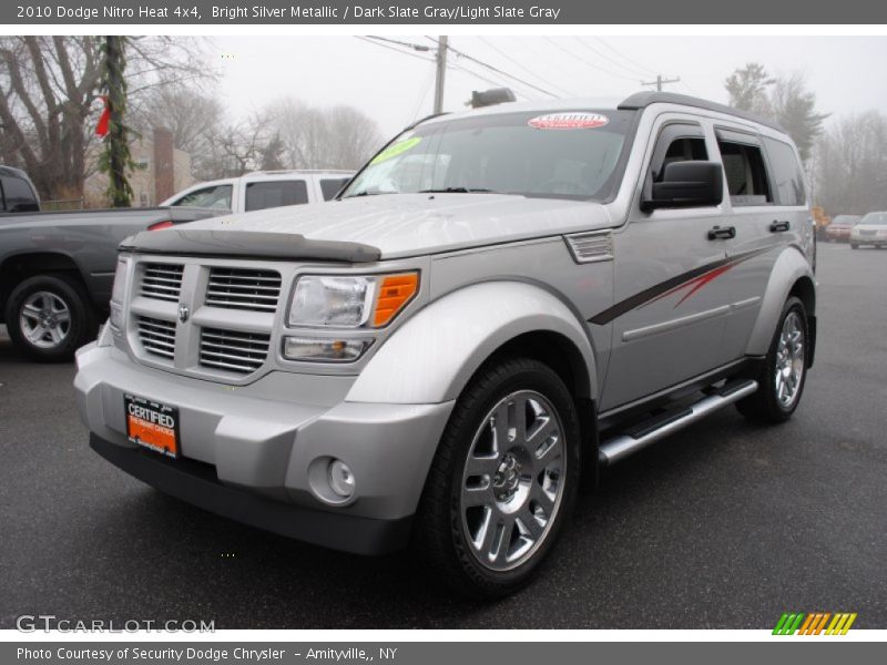 Bright Silver Metallic / Dark Slate Gray/Light Slate Gray 2010 Dodge Nitro Heat 4x4