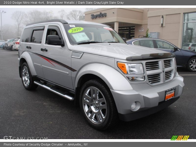 Bright Silver Metallic / Dark Slate Gray/Light Slate Gray 2010 Dodge Nitro Heat 4x4